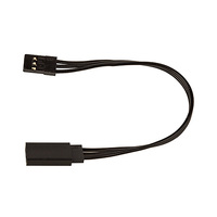 125mm Servo Wire Extension, black (4.92 in)