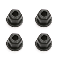 #### Locknuts, 4-40/5-40, flanged, black nylon