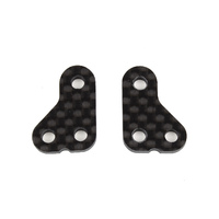 RC10T6.2 Steering Arm, +1mm, carbon fiber