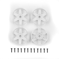 DC10 FT Adjustable Wheel Face Plates, white