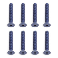 FT Screws, 4-40 x 3/4 in FHCS, blue aluminum