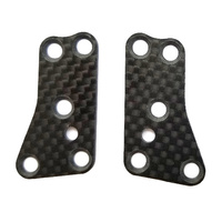 RC8B3.2 FT Front Upper Suspension Arm Inserts, carbon fiber, 1.2mm