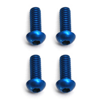 FT Screws, Blue Aluminum M2x6 mm BHCS