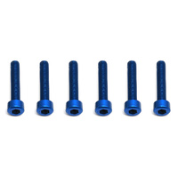 FT Screws, Blue Aluminum M3x16 mm SHCS