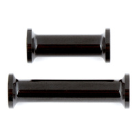 RC10F6 FT Heavy Duty Front Top Plate Standoffs, black aluminum