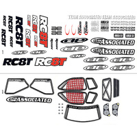 ####RC8T Decal Sheet