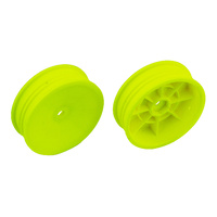 2WD Slim Front Wheels, 2.2 in, 12 mm Hex, yellow