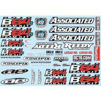 #### B64 Decal Sheet