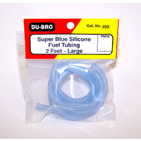 DUBRO 223 BLUE SILICONE TUBING, LARGE (2 FT PER PACK)