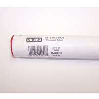 DUBRO 890 48in (1220MM) .072 ROD 2-56 THREAD (24 PC PER TUBE)