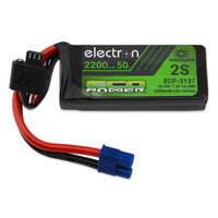 EcoPower "Electron" 2S 50C Intelligent LiPo Battery w/EC3 Connector