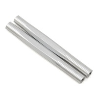 JConcepts - RC10 diamond wing tubes, silver - 2pc. 