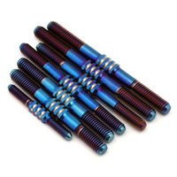 JConcepts TLR 8ight-X 2.0 | E Fin Titanium turnbuckle set - burnt blue, 7pc.