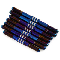 JConcepts - B74.2, 3.5mm Fin Titanium turnbuckle set, burnt blue - 7pc.