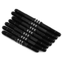 JConcepts - B74.2, 3.5mm Fin Titanium turnbuckle set, stealth black - 7pc.