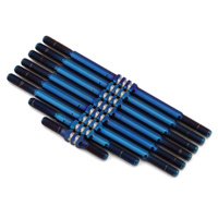 RC10T Fin Titanium Turnbuckle set, 8pc - burnt blue