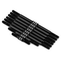 RC10T Fin Titanium Turnbuckle set, 8pc - stealth black