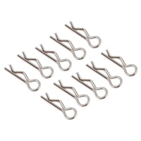 JConcepts - compact / angled body clips, silver, 10pc