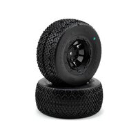 3Ds - green compound - black Hazard 12mm wheel - (Slash R, Slash 4x4 F-R pre-mounted) 