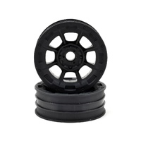 Hazard - 1.9" RC10 front wheel - black (3/16 x 5/16" flanged bearing fit)