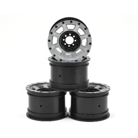 JConcepts Vengeance 2.2 Rock Crawler Wheels (4) (Black/Chrome)