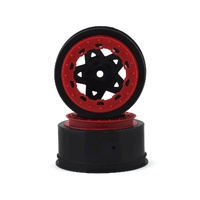 Tremor, Slash rear, Slash 4x4 F&R wheel - black wheel / red beadlock - 2pc. 