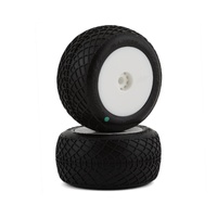 Ellipse - green compound - pre-mounted, white wheels (Fits - Losi Mini-T 2.0 | Mini-B rear)