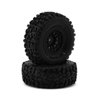 Landmines - green compound, pre-mounted on #3446 wheel, black (Fits - Traxxas TRX4M)