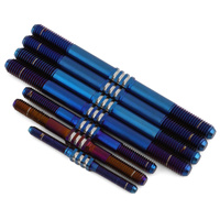 JConcepts - Tekno NB48 2.1 Fin Titanium turnbuckle set, burnt blue - 7pc