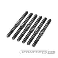 JConcepts - RC10B7 3.5 x 48mm Fin Titanium turnbuckle, 6pc. - Stealth Black