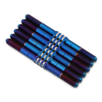 JConcepts RC10 B7/B7D Fin Titanium Turnbuckle (Burnt Blue) (6)