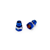 JConcepts - RC10B7 Fin titanium front stand-off, (burnt blue) - 8mm