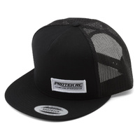 ProTek RC Flat Bill Mesh-Back Trucker Hat (Black) (One Size Fits Most)