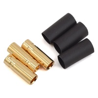 ProTek RC 4mm Short Female Bullet Connector w/Shrink Tube (3)