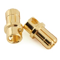 ProTek RC 8.0mm "Super Bullet" Solid Gold Connectors (2 Male)