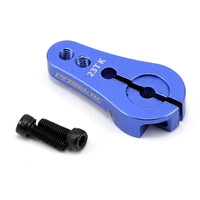 ProTek RC 4mm Aluminum Short Clamping Servo Horn (Blue) (23T-JR/Sanwa/KO)