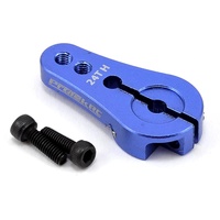 ProTek RC 4mm Aluminum Short Clamping Servo Horn (Blue) (24T-Hitec)