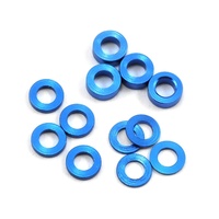 ProTek RC Aluminum Ball Stud Washer Set (Blue) (12) (0.5mm, 1.0mm & 2.0mm)