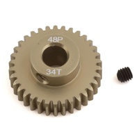 ProTek RC 48P Lightweight Hard Anodized Aluminum Pinion Gear (5.0mm Bore) (34T)