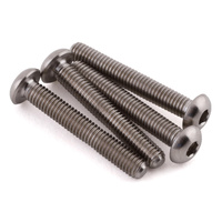 ProTek RC 3x18mm "Grade 5" Titanium Button Head Hex Screw (4)