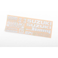 Logo Decal Sheet for Capo Racing Samurai 1/6 RC Scale Crawler (White)