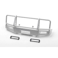 Trifecta Front Bumper for Capo Racing Samurai 1/6 RC Scale Crawler (Silver)