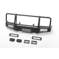 Trifecta Bumper w/ Square Lights for Capo Racing Samurai 1/6 RC Scale Crawler (Black)