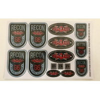 RC4WD Recon G6 Decal Sheet