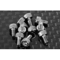 Socket Head Cap Screws M2.5 x 4mm (10) (Silver)