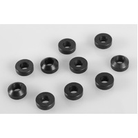 Heavy Duty Steel Black 3mm Con Washers (10)