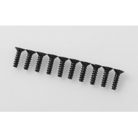 Flat Head Self Tapping Screws M3 X 10mm (Black)