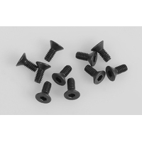 Steel Flat Head Socket Cap Screw M2 x 5mm (Black)