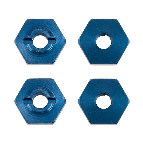 FT 1:14 Wheel Hexes, blue aluminum