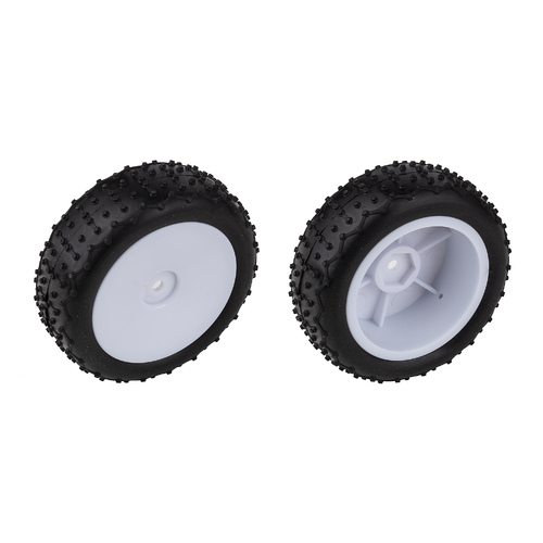 Reflex 14 Mini Pin Tires, Narrow Wheels, mounted, white